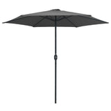 NNEVL Outdoor Parasol with Aluminium Pole 270x246 cm Anthracite