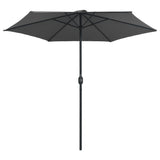 NNEVL Outdoor Parasol with Aluminium Pole 270x246 cm Anthracite