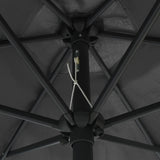 NNEVL Outdoor Parasol with Aluminium Pole 270x246 cm Anthracite