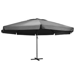 NNEVL Outdoor Parasol with Aluminium Pole 600 cm Anthracite