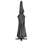 NNEVL Outdoor Parasol with Aluminium Pole 600 cm Anthracite