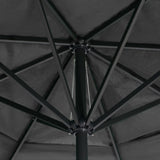 NNEVL Outdoor Parasol with Aluminium Pole 600 cm Anthracite