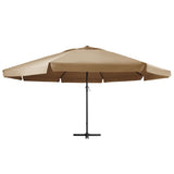 NNEVL Outdoor Parasol with Aluminium Pole 600 cm Taupe