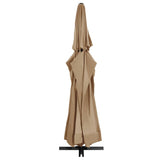 NNEVL Outdoor Parasol with Aluminium Pole 600 cm Taupe