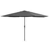 NNEVL Outdoor Parasol with Metal Pole 400 cm Anthracite