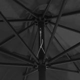 NNEVL Outdoor Parasol with Metal Pole 400 cm Anthracite