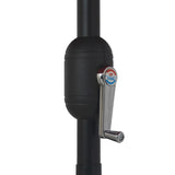 NNEVL Outdoor Parasol with Metal Pole 400 cm Black