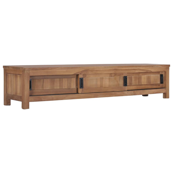 NNEVL TV Cabinet 150x30x30 cm Solid Teak Wood