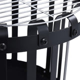 NNEVL Garden Fire Pit Basket with BBQ Grill Steel 47.5 cm