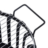 NNEVL Garden Fire Pit Basket with BBQ Grill Steel 47.5 cm