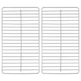 NNEVL Portable Tabletop Charcoal BBQ Grill Stainless Steel Double Grids