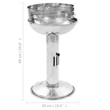 NNEVL Pedestal Charcoal BBQ Grill Stainless Steel