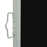NNEVL Patio Retractable Side Awning 60x300 cm Black