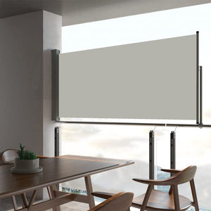 NNEVL Patio Retractable Side Awning 60x300 cm Cream