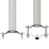 NNEVL Patio Retractable Side Awning 60x300 cm Grey