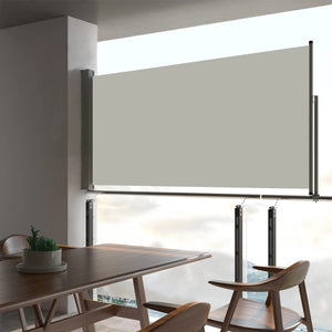 NNEVL Patio Retractable Side Awning 80x300 cm Cream