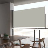 NNEVL Patio Retractable Side Awning 80x300 cm Cream