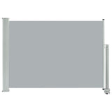 NNEVL Patio Retractable Side Awning 80x300 cm Grey