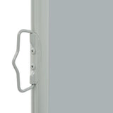 NNEVL Patio Retractable Side Awning 80x300 cm Grey