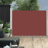 NNEVL Patio Retractable Side Awning 100x500 cm Brown