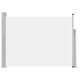 NNEVL Patio Retractable Side Awning 120x500 cm Cream