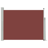 NNEVL Patio Retractable Side Awning 120x500 cm Brown