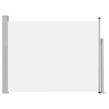 NNEVL Patio Retractable Side Awning 140x500 cm Cream