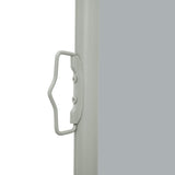 NNEVL Patio Retractable Side Awning 140x500 cm Grey