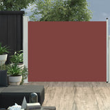 NNEVL Patio Retractable Side Awning 140x500 cm Brown