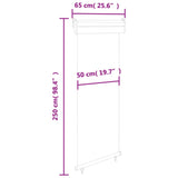 NNEVL Balcony Side Awning 65x250 cm Grey