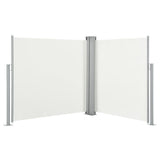 NNEVL Retractable Side Awning Cream 120x600 cm