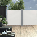 NNEVL Retractable Side Awning Cream 120x600 cm