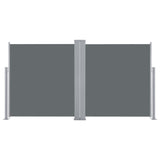 NNEVL Retractable Side Awning Anthracite 120x600 cm
