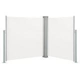 NNEVL Retractable Side Awning Cream 140x600 cm