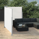 NNEVL Patio Retractable Double Side Awning 170x600 cm Cream