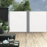 NNEVL Patio Retractable Double Side Awning 170x600 cm Cream