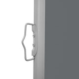 NNEVL Patio Retractable Double Side Awning 170x600 cm Anthracite