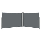 NNEVL Retractable Side Awning Anthracite 120x1000 cm