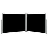 NNEVL Retractable Side Awning Black 170x1000 cm