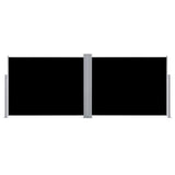 NNEVL Retractable Side Awning Black 170x1000 cm