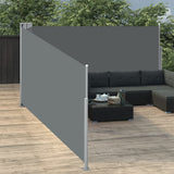 NNEVL Retractable Side Awning Anthracite 170x1000 cm