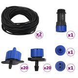 NNEVL 142 Piece Outdoor Automatic Drip Watering Kit with Water Timer