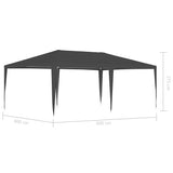 NNEVL Professional Party Tent 4x6 m Anthracite 90 g/m²