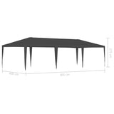 NNEVL Professional Party Tent 4x9 m Anthracite 90 g/m²