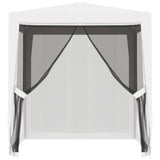NNEVL Party Tent with 4 Mesh Sidewalls 2x2 m White