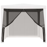 NNEVL Party Tent with 4 Mesh Sidewalls 2.5x2.5 m White