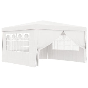 NNEVL Professional Party Tent with Side Walls 4x4 m White 90 g/m²