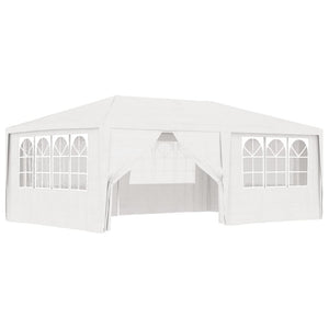NNEVL Professional Party Tent with Side Walls 4x6 m White 90 g/m²