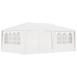 NNEVL Professional Party Tent with Side Walls 4x6 m White 90 g/m²