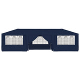 NNEVL Professional Party Tent with Side Walls 4x9 m Blue 90 g/m²